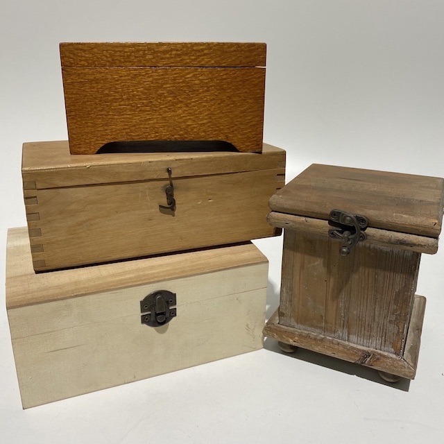 BOX, Assorted Wood Trinket or Jewel